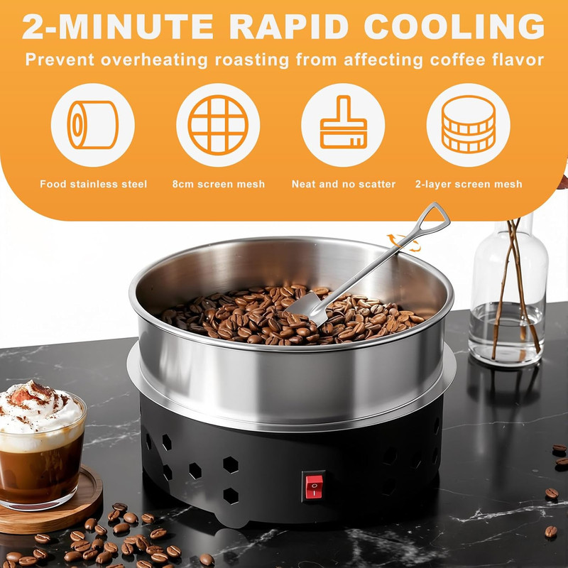 Home Coffee Bean Roaster Machine - Electric Roaster for Nuts & Beans gallery