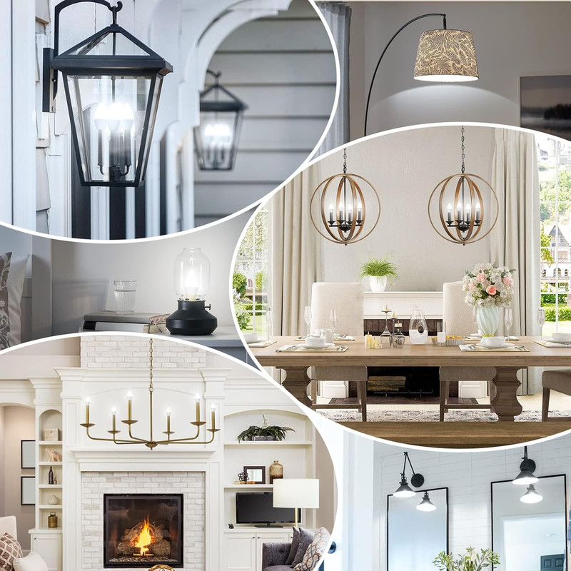 Maxvolador E12 LED Candelabra Light Bulbs 60W Equivalent, Daylight White 5000K 6 gallery