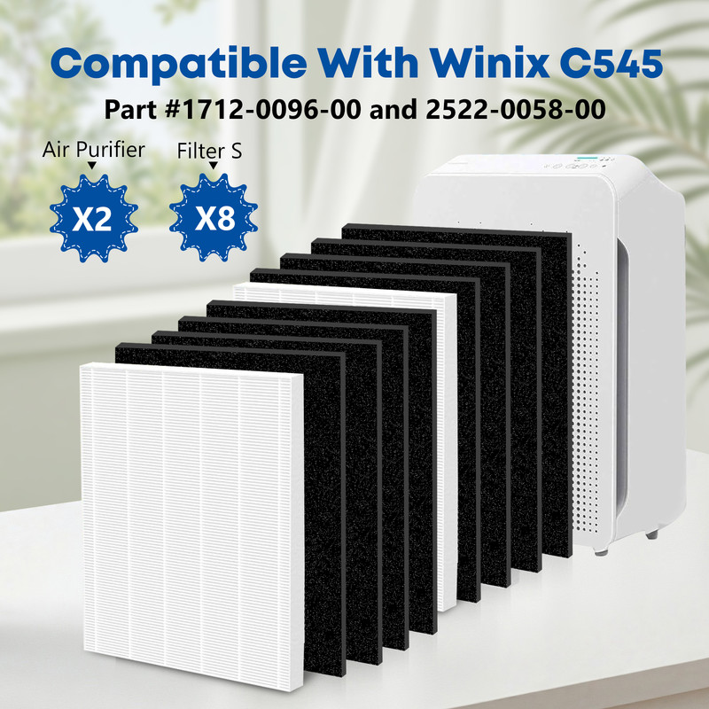 C545 Replacement Filter S Compatible with Winix C545 Air Purifier 1712-0096-00 gallery