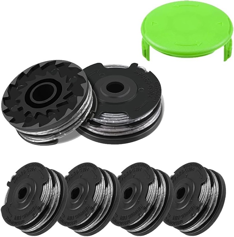 Dual Line Trimmer Replacement Spool 20ft 6-Pack for Greenworks String Trimmers gallery