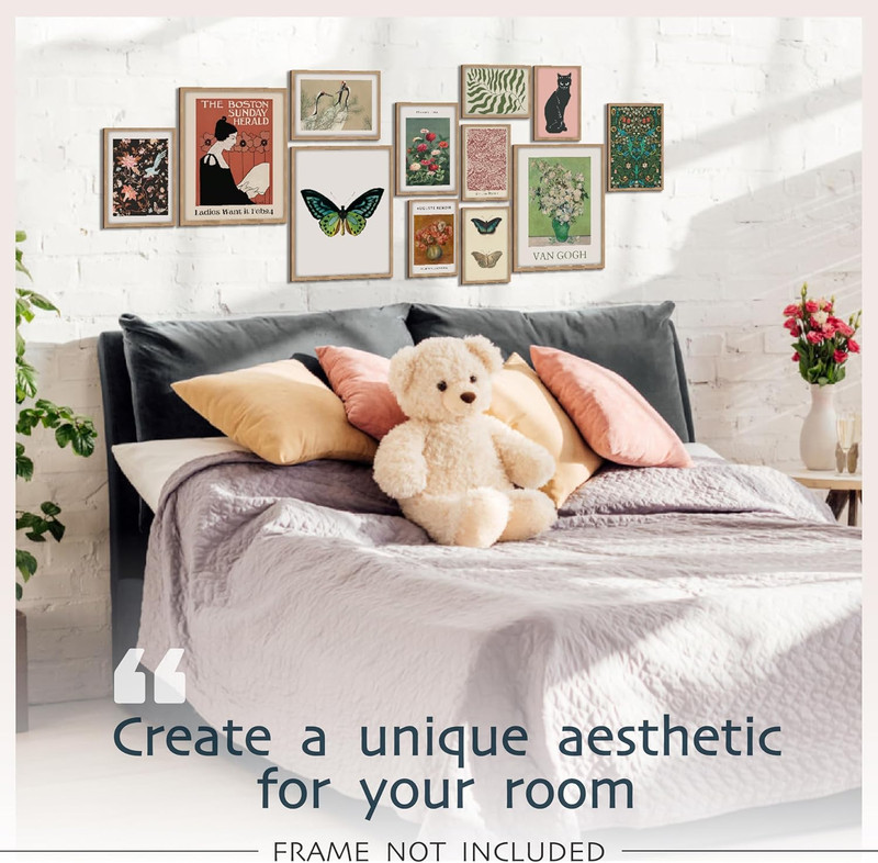 Eclectic Wall Decor - Vintage Boho Wall Art Prints, Retro Maximalist Aesthetic P gallery