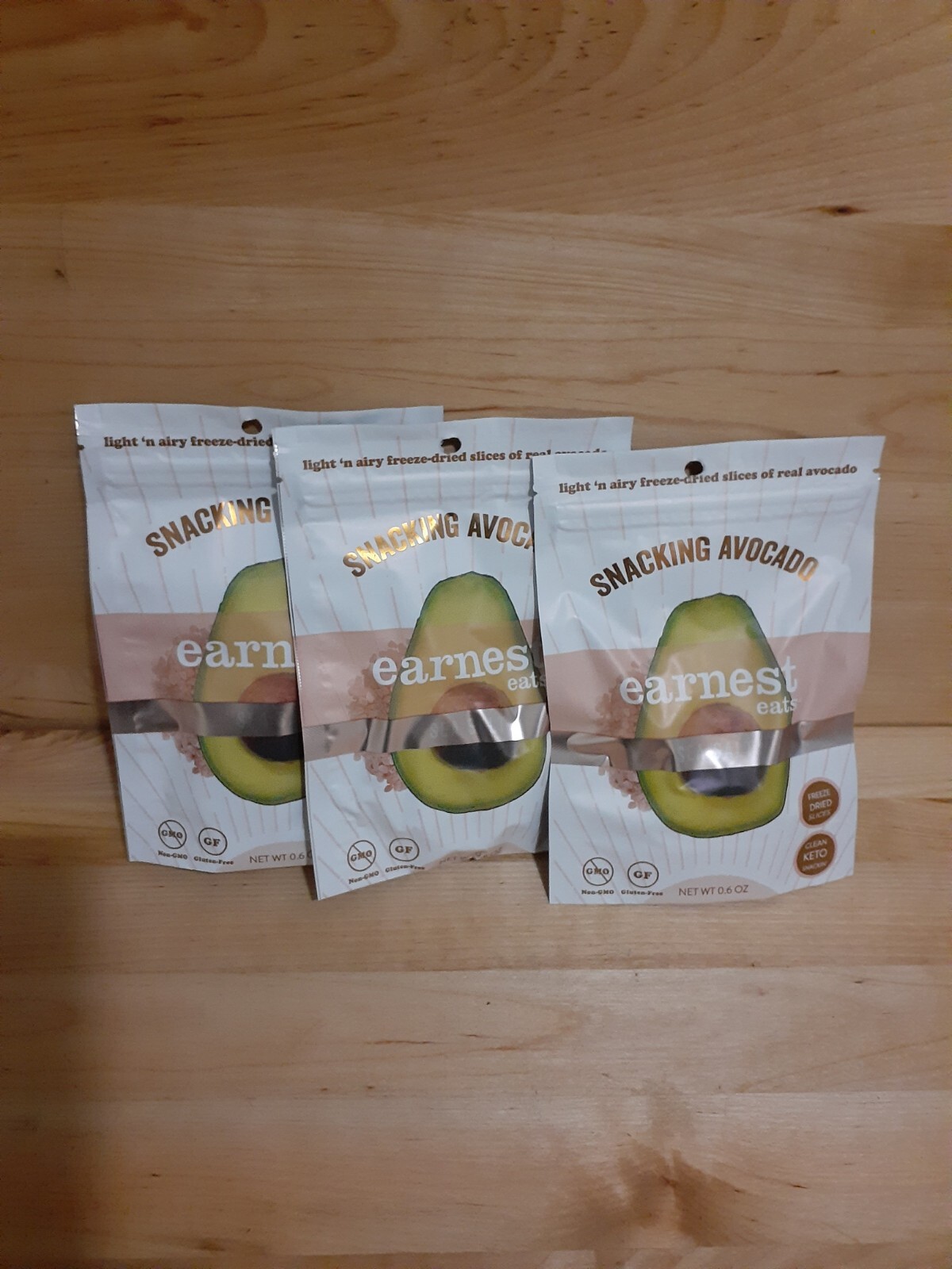 8CT: FREEZED DRIED EARNEST EATS SEA SALT Avocado vegan protein omega NO GMO gallery