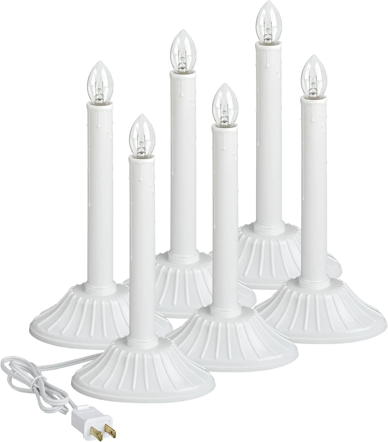 Plug-In Flameless Candle, White, 10 in. 2.75 “D x 5 ‘W x 9.75 ’H 1.6 Pounds gallery