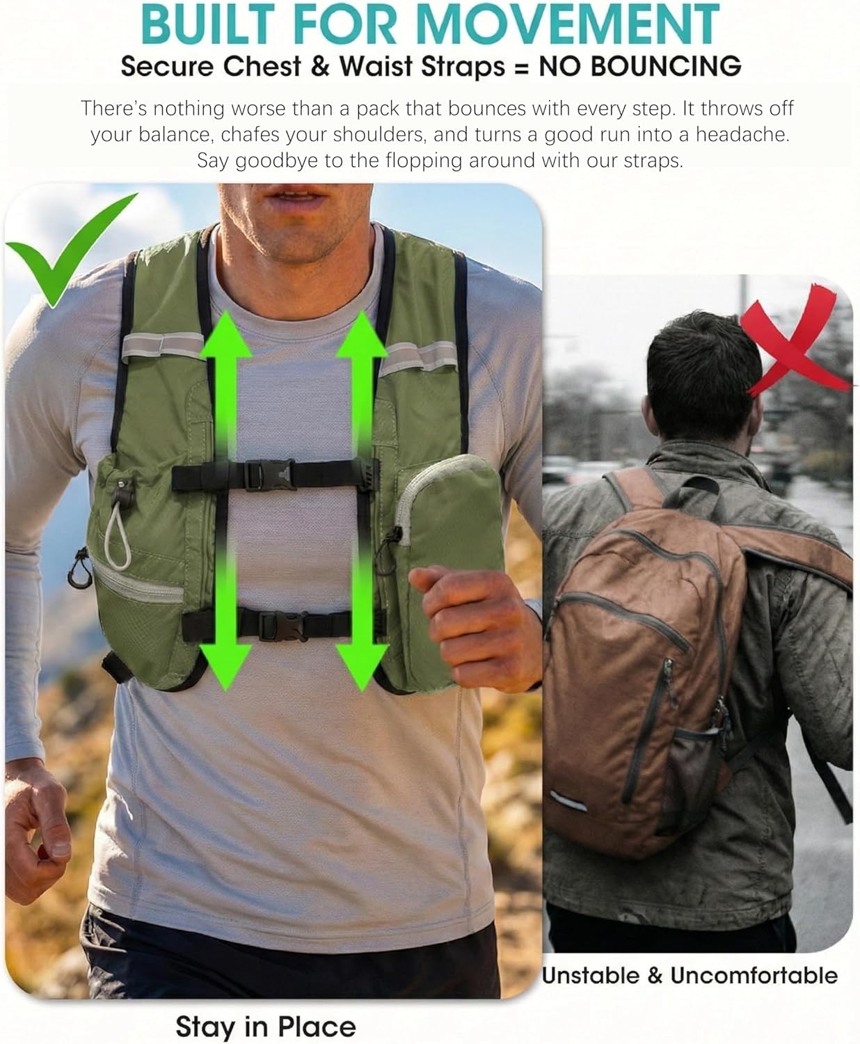 Foldable Small Hiking Backpack with 3 Strap Pockets – Lightweight 300D Spill-... 4