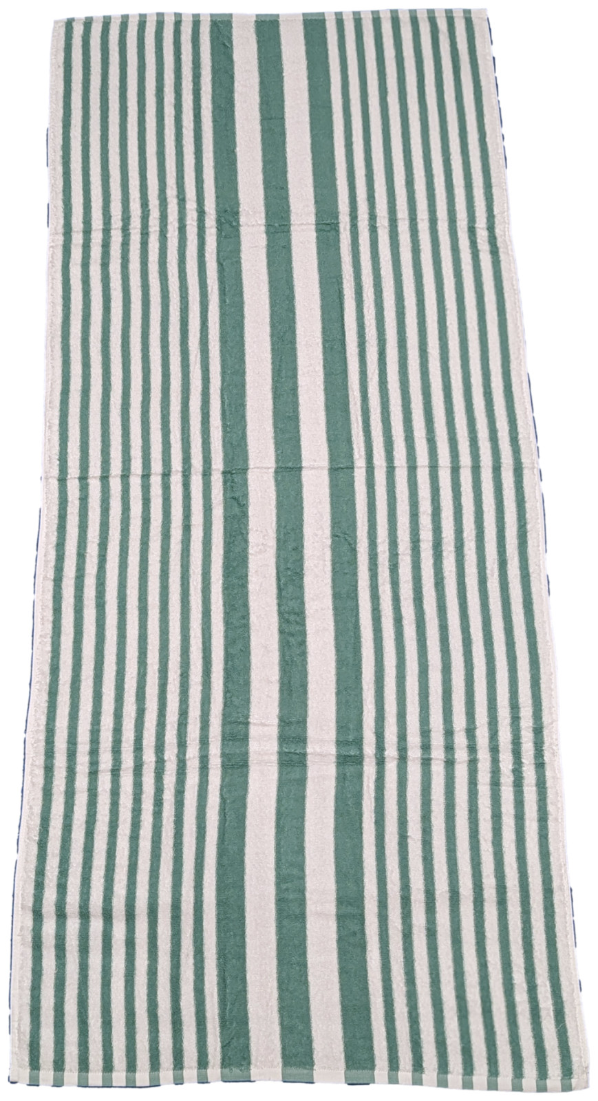 3 Piece - Hotel & Spa Pool Beach Towels 100% Ring Spun Cotton Jade/White Striped gallery