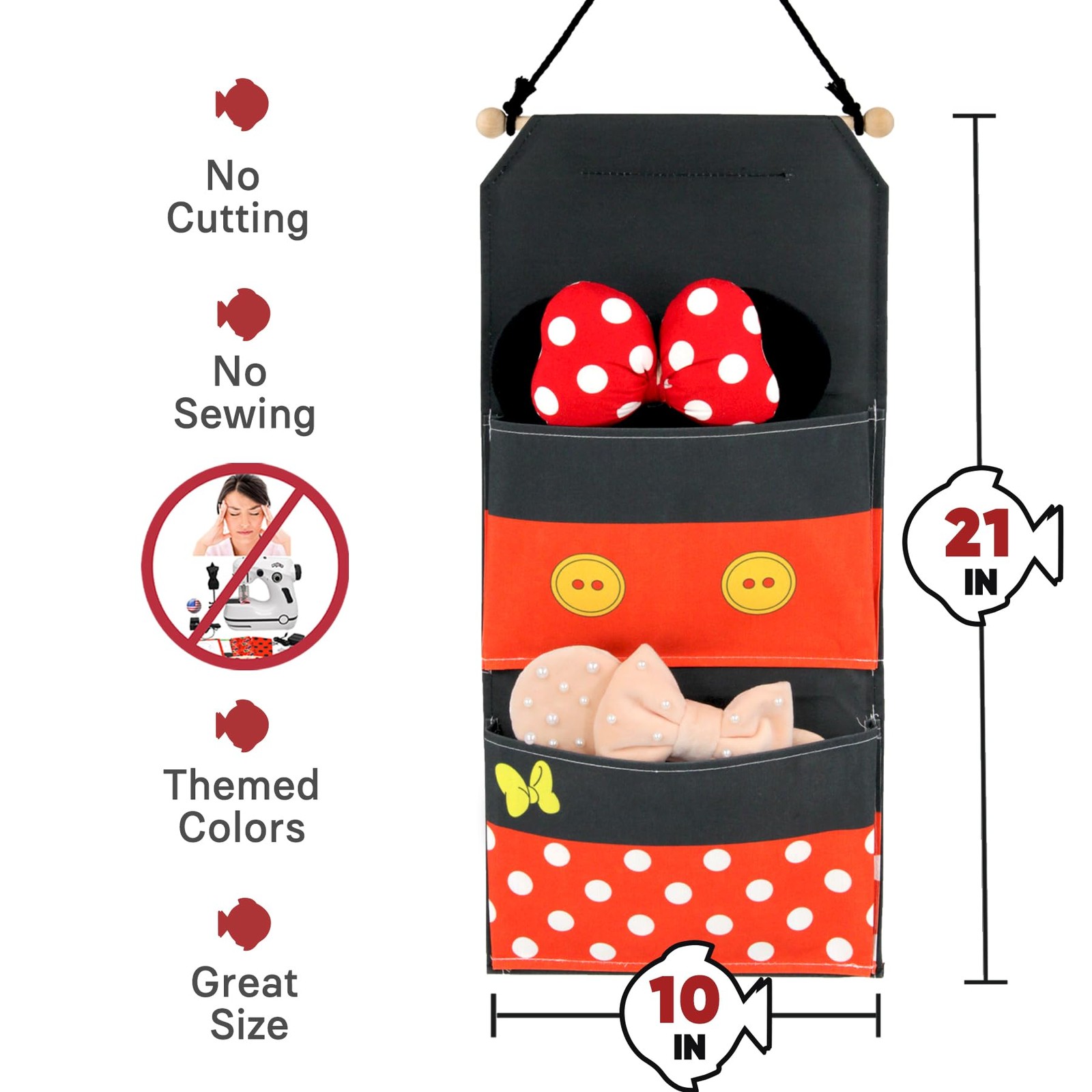 2 Pocket Canvas Fish Extender - 10 Inch Width, Portable, Easily Customize, Ha... gallery
