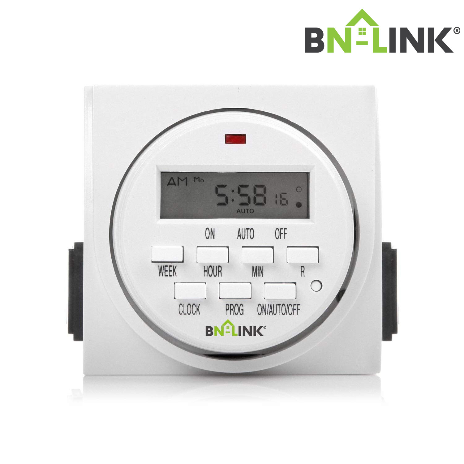 BN-LINK Heavy Duty Digital Electric Programmable Dual Outlet Timer Plug Indoor gallery