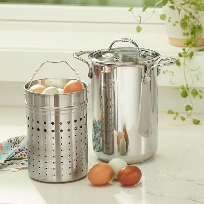Princess House Signature 3-Qt. Mini Stockpot with Steaming Basket (10643) New! gallery