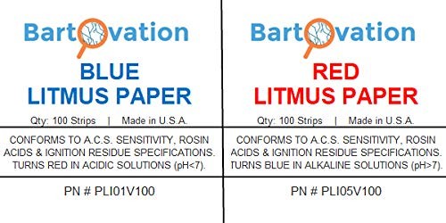Red & Blue Litmus Paper Acid/Base Indicator Strips Combo Pack with 200 Strips gallery