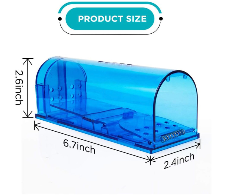 2Pcs Live Humane Cage Trap For Squirrel Chipmunk Rat Mice Rodent Animal Catcher gallery