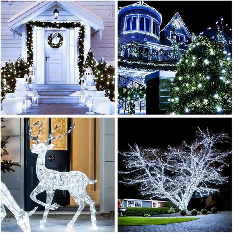 8 Modes 100 LED Mini String Lights Waterproof Copper Wire Fairy Outdoor Garden gallery