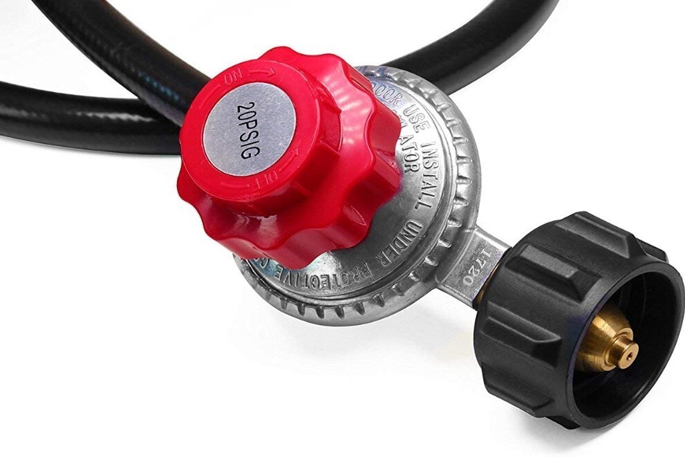 5' LP Propane Gas Regulator Set Propane 0-20 PSI Adjustable Regulator QCC1/Type1 gallery