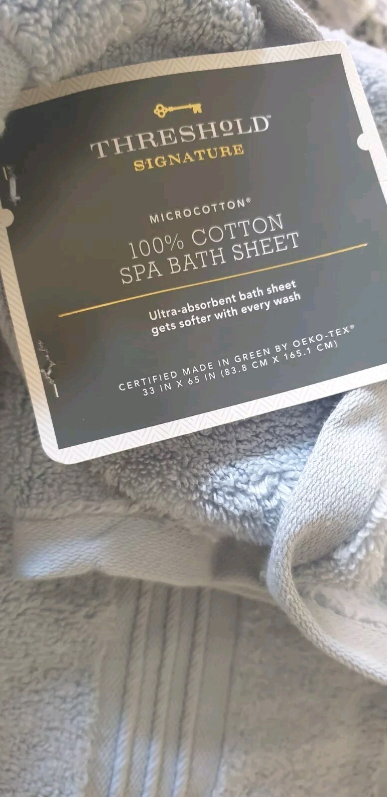 Threshold Spa Bath Sheet Towel Oversized 33in X 65in 100% Cotton Ultra-Absorbent gallery