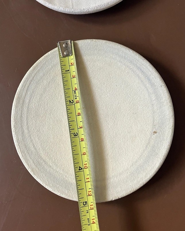 Decorative Handcrafted Round Plaster Wall Plaques Botanical Impressions 5 Inches gallery
