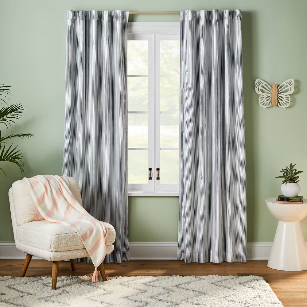 Blackout Irregular Mini Striped Kids' Panel - Pillowfort gallery