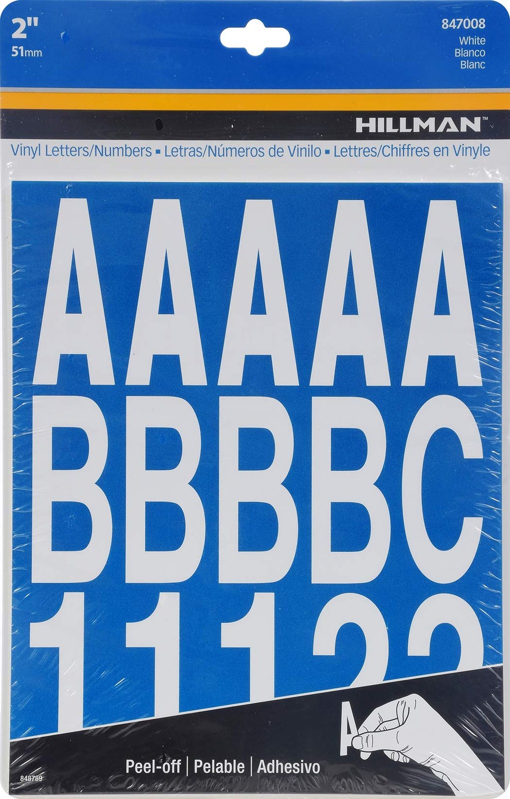 2 Inch White Vinyl Self Adhesive Letters and Numbers for Home and Workplace gallery