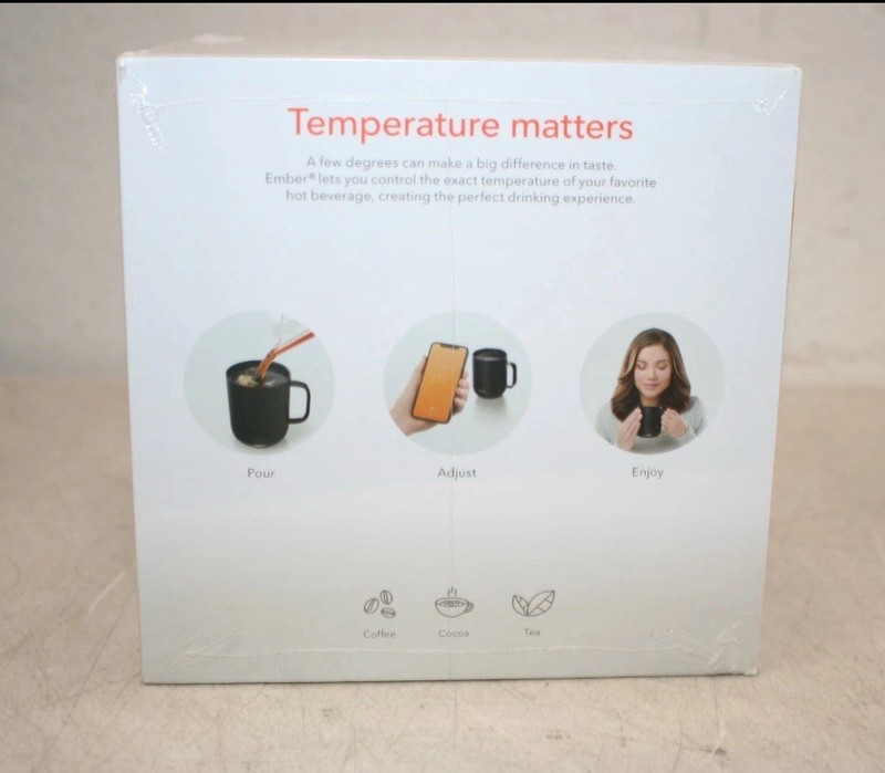 Ember Temperature Control Ceramic Smart Mug 10 Oz Black (CM17) - New Sealed gallery