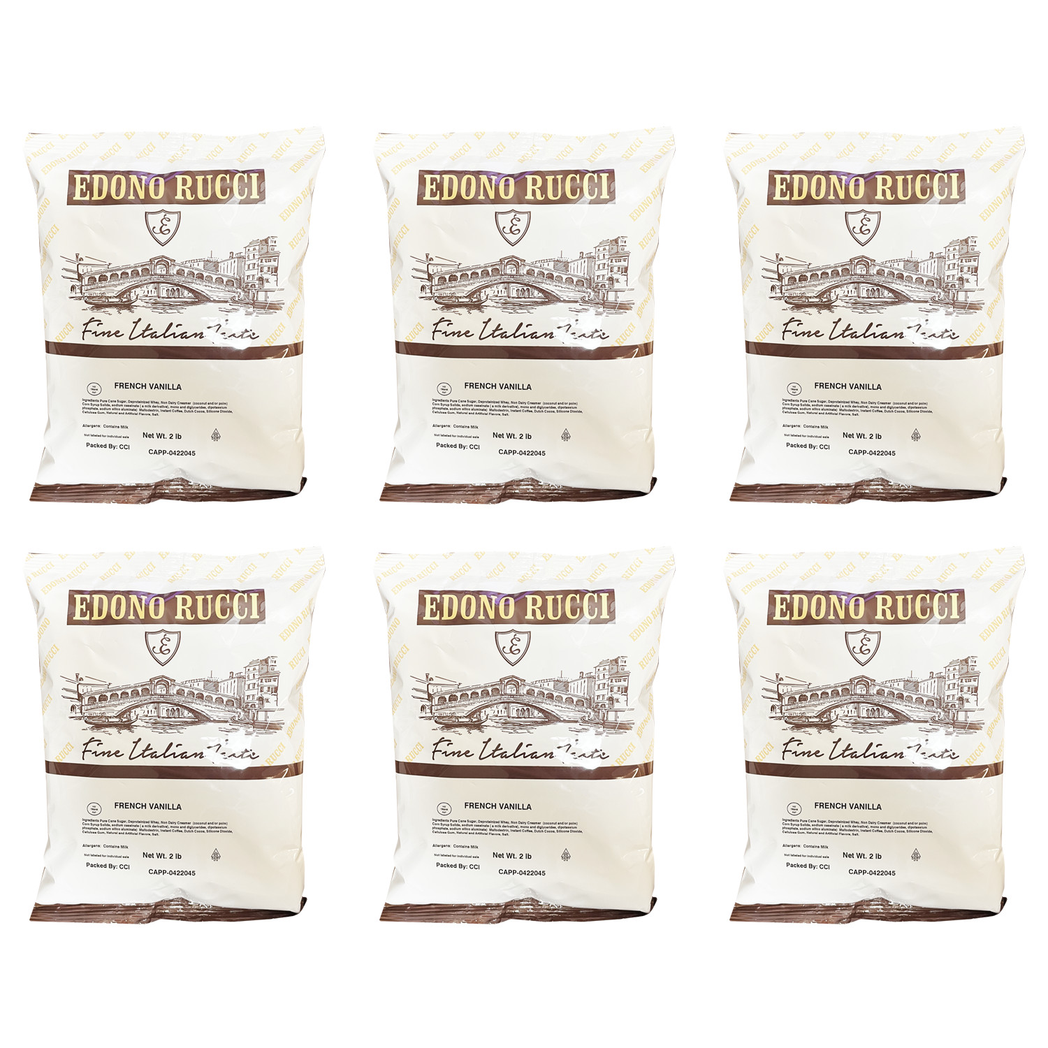 Edono Rucci Powdered Cappuccino Mix, French Vanilla, 6/2 lb bags gallery