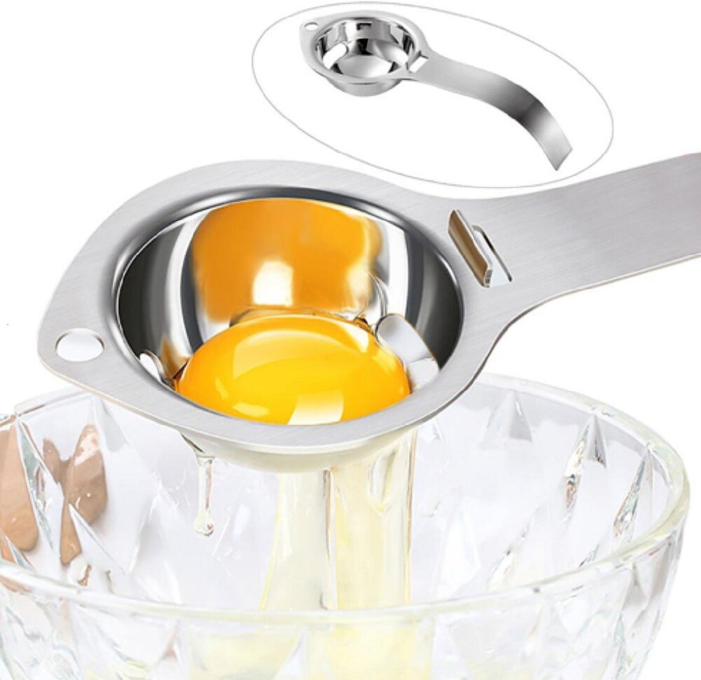 Egg Yolk White Separator Kitchen Gadget - Easy Divider Holder Sieve Tool gallery