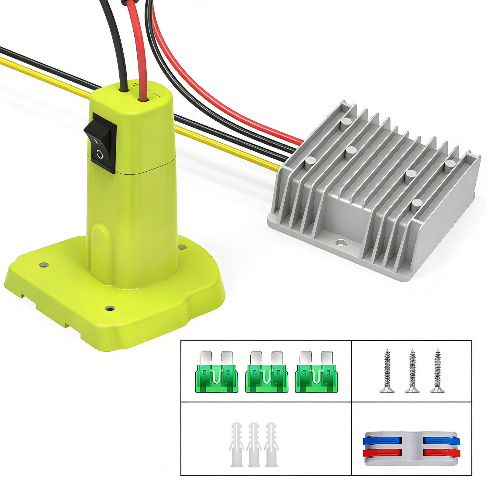 DC 18V To 12V Step Down Converter Compatible with Ryobi 18V Battery Adapter gallery