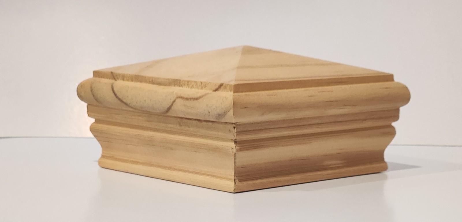 4 X 4 Weathershield - Premium Solid Wood Fence Post Cap - Pressure Treated Pine gallery