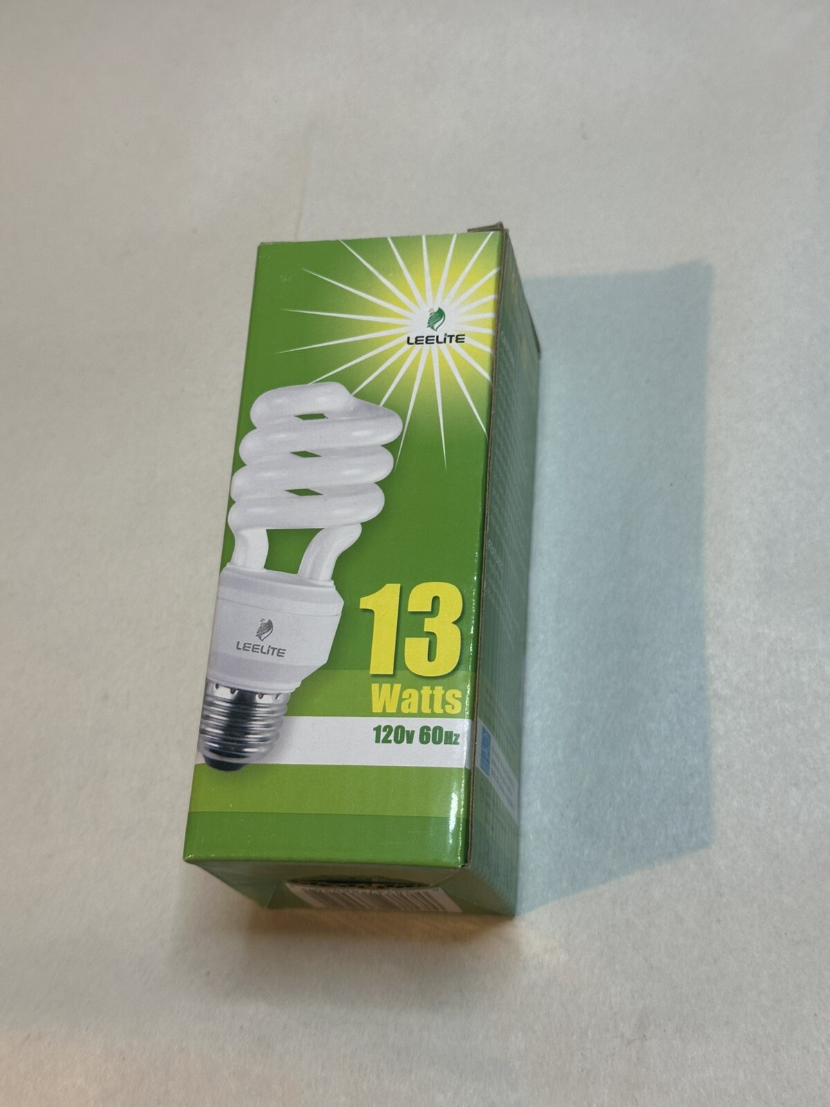 LEELiTE 13 Watt 120V 60Hz Compact Fluorescent Light Bulb Energy Saving 60 Watt gallery