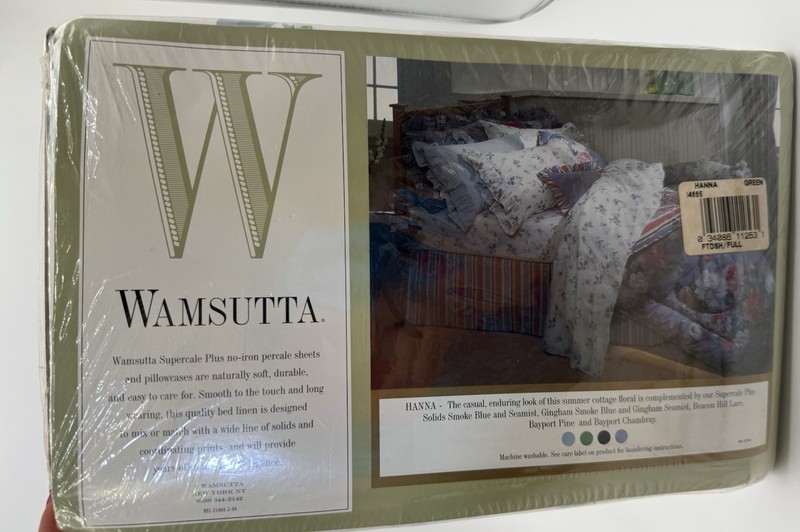Wamsutta Supercale Plus Sheets Full Flat & Fitted 200 Thread Count HANNA Floral gallery