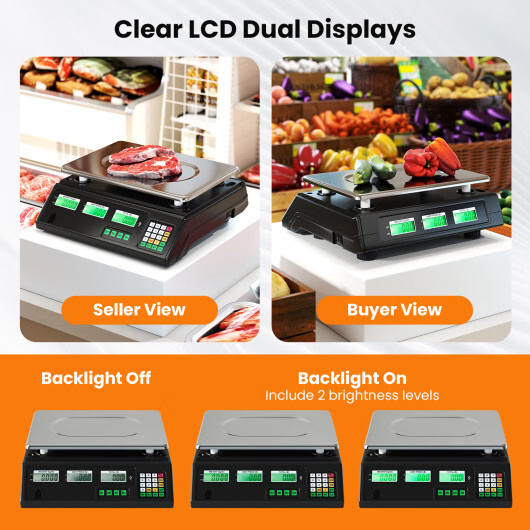 88lb Price Computing Scale Digital Commercial Food Scale with Counting Function gallery