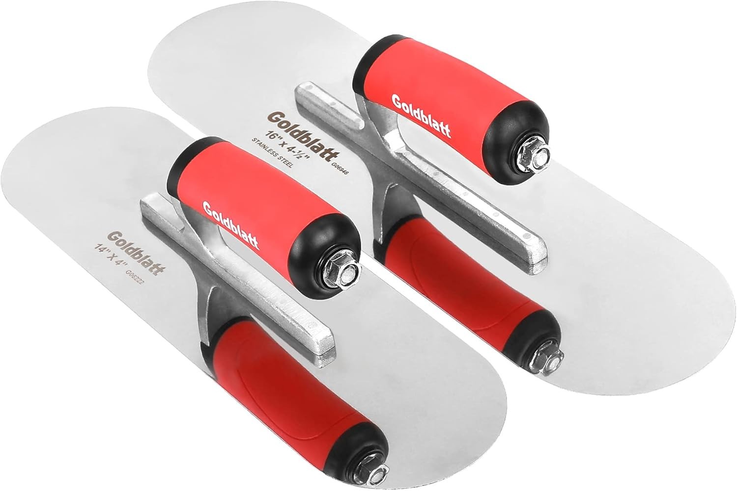 Goldblatt 2pcs Stainless Steel Trowel Set With Soft Grip Handle Includes 16 NEW gallery