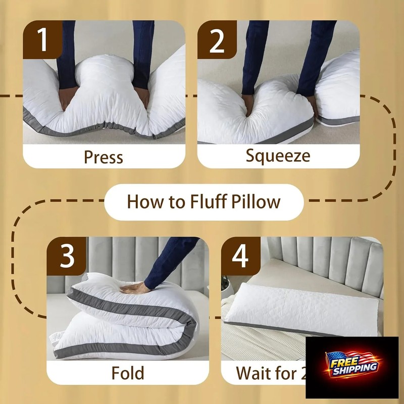WhatsBedding Memory Foam Body Pillow with Removable Pillowcase -Fluffy Body Pill gallery