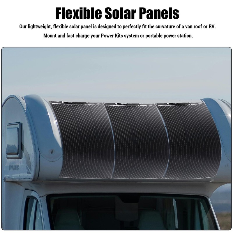 200W/400W 18V Flexible Mono Solar Panel Kit with Separate Controller for RV Home gallery