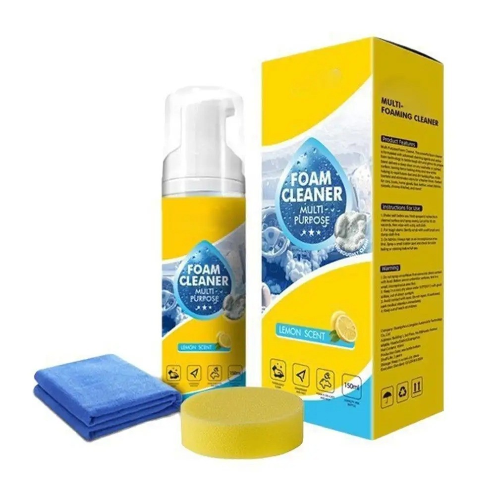 4-in-1 Multi-Enzyme Foam Cleaner, All-Purpose Spray 5oz with Sponge & Towel gallery