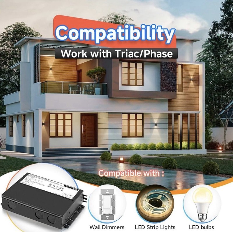 BTF-LIGHTING 100W Dimmable LED Driver 24V 5-in-1 AC110-240V IP65 UL ETL FCC LED gallery