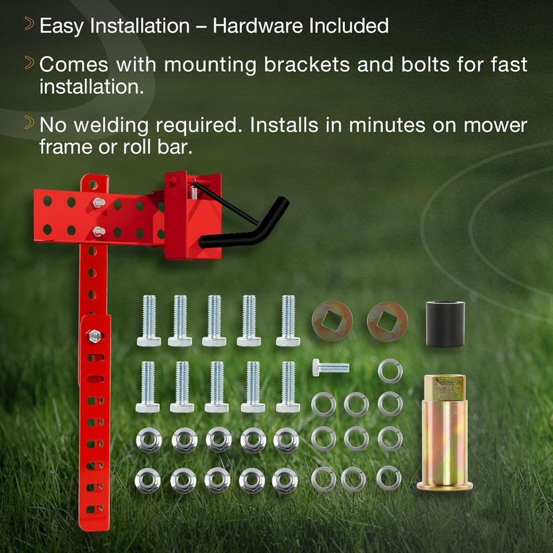 Mower Trimmer Rack Lockable For Most Walk-Behind Stand-On & ZTR Lawn Mower Red gallery