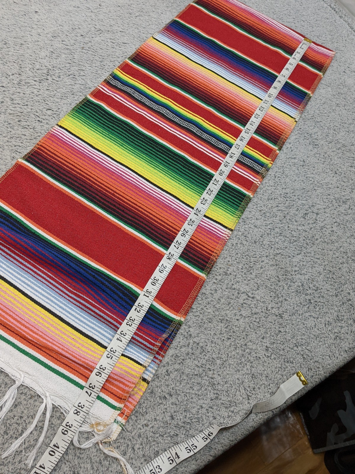 Mexican Table Runner 14 X 74 Inch Colorful Striped Mexican Serape Blanket Party gallery