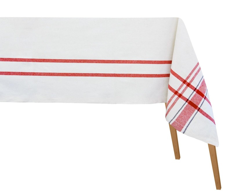 Red Tablecloths, Cotton Tablecloths for Rectangular, 100% Cotton, Farmhouse T... gallery