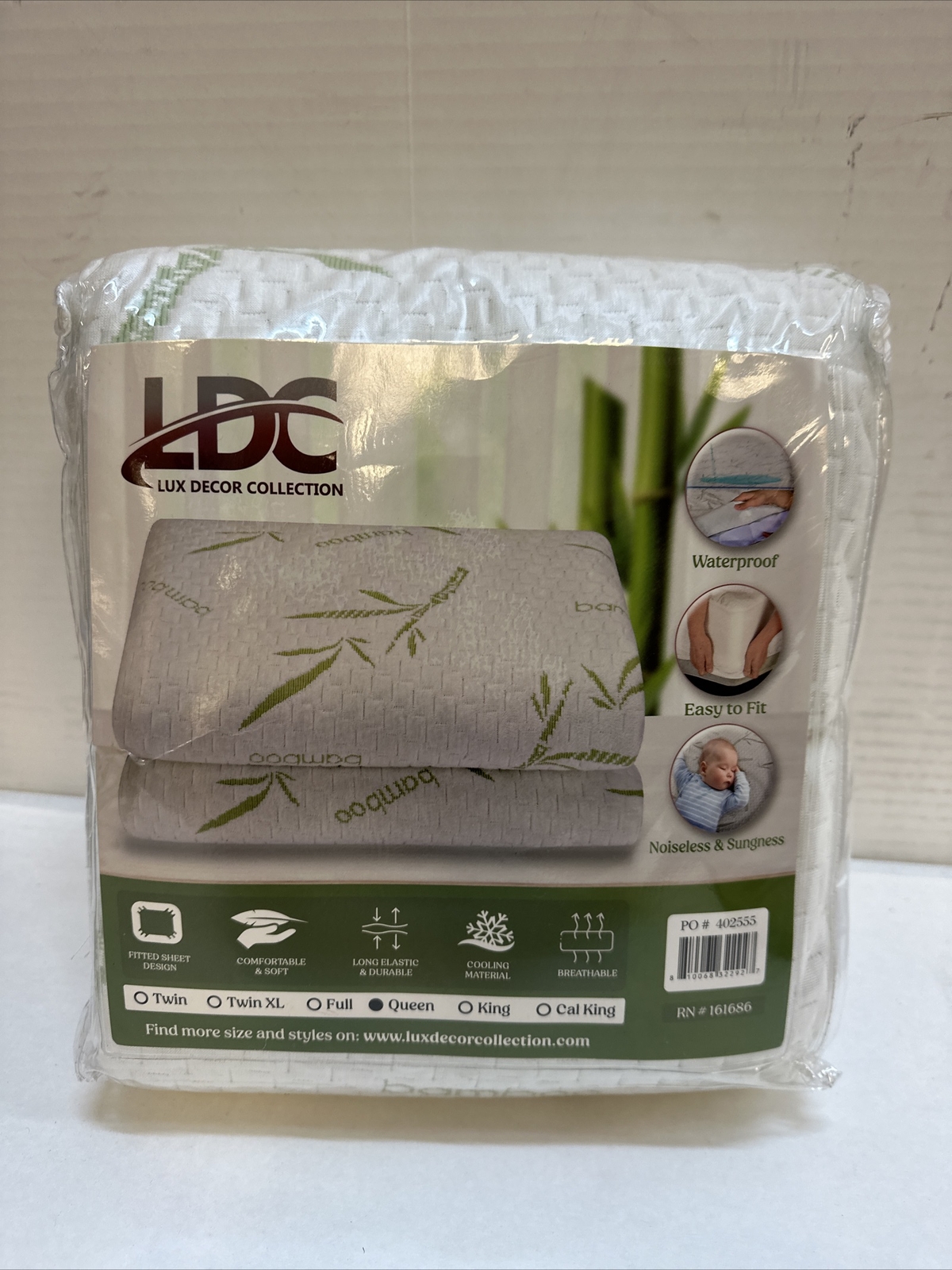 LDC Lux Decor Collection Bamboo Mattress Protector-Queen Size Waterproof Mattres gallery