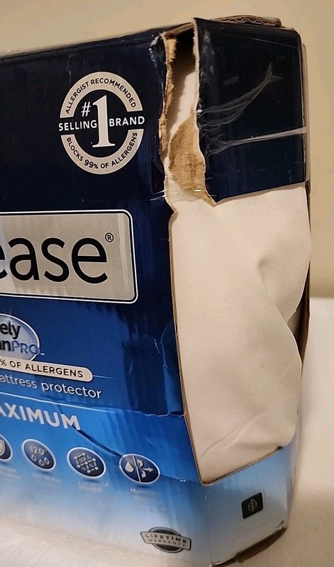 Maximum Mattress Protector White AllerEase Waterproof Washable - FULL-NEW -OPEN gallery