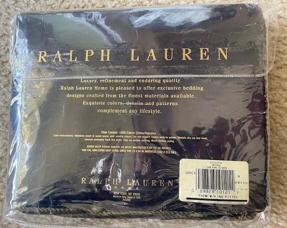 Ralph Lauren - Eccleston Fitted Sheet - Cal King - NEW gallery