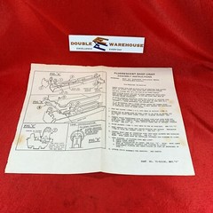 Fluorescent Shop Light Assembly Instructions 70-62106 Rev C Manual