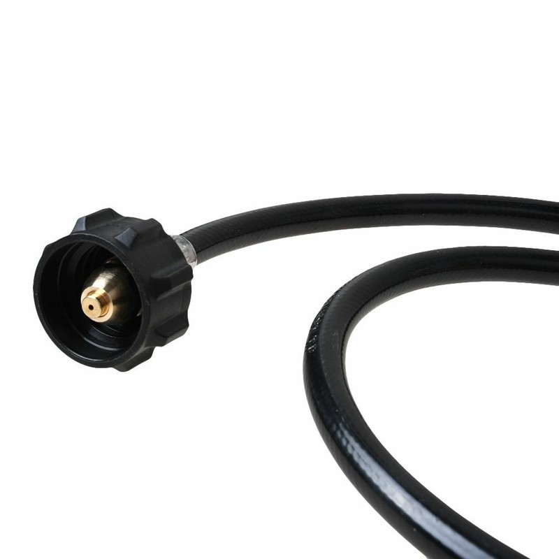 48" Propane Refill Adapter Valve Connector Hose for 20lb to 1lb Tank+2Bottle Cap gallery