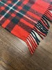 Comfydown Wool Red Green Plaid blanket 34x52” Made in Scotland gallery