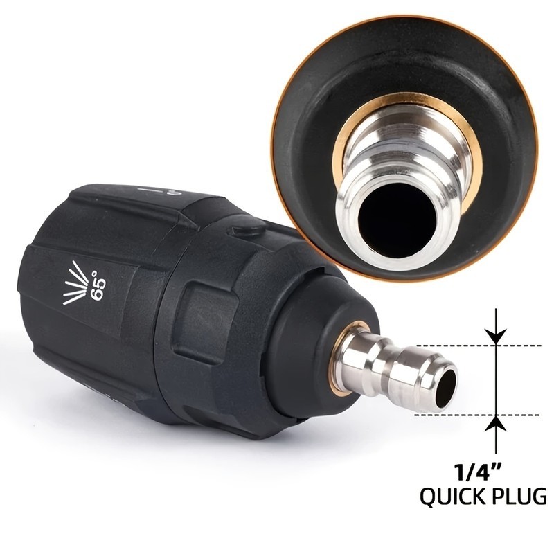 Multi-Angle Pressure Washer Nozzle - 1/4'' Quick Connect for Cleaning gallery