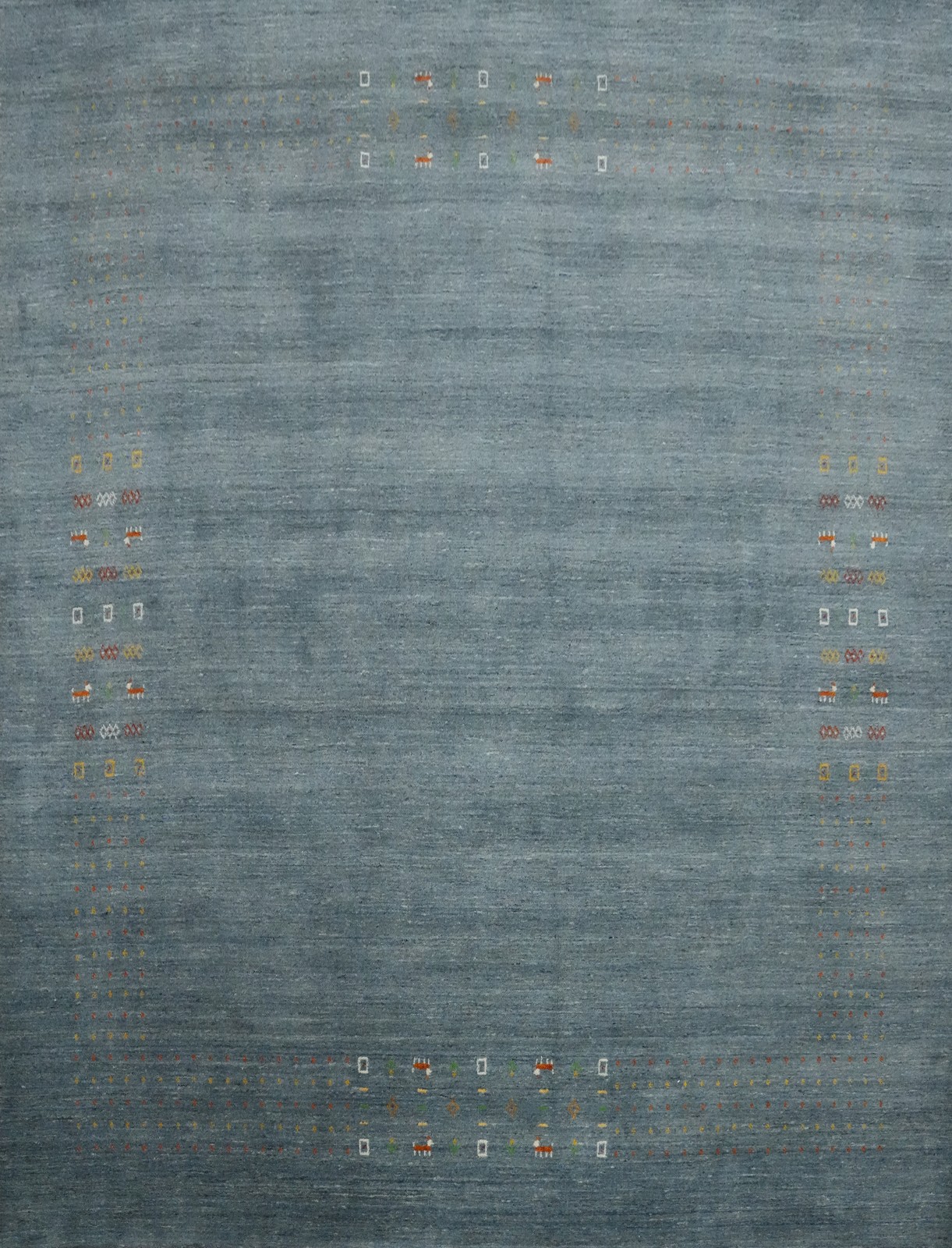 Handmade Wool Green Gabbeh Square Area Rug 10x10 Living Room Oriental Carpet gallery