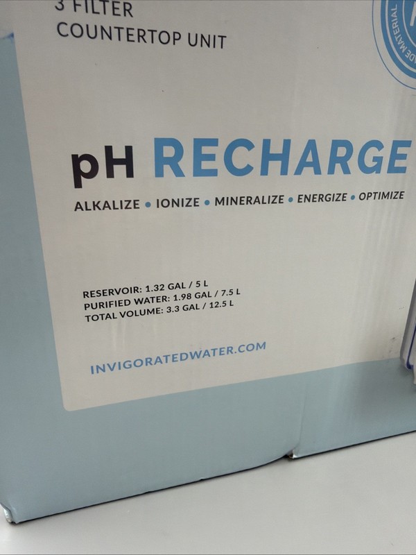pH Recharge 3F Alkaline Water Machine - Countertop Water Filtration System gallery