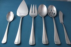 Gorham NEW COLONY Serving (6pc Set) Tablespoon Pierced Pie Fork 18/8 Vietnam NEW