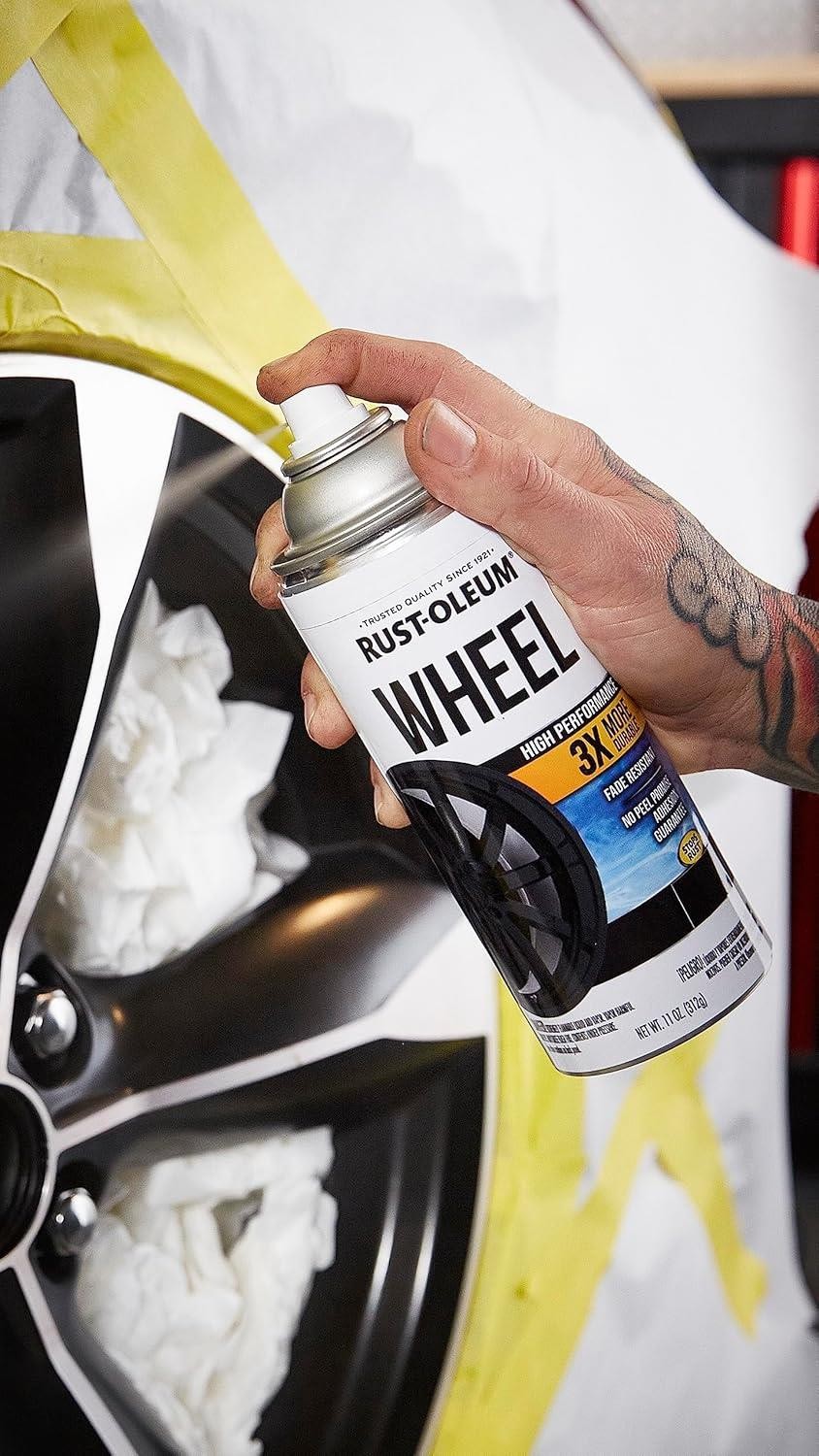 Rust-Oleum Automotive High Performance Wheel 3X, Gloss Clear, 11 Oz - 366439 gallery