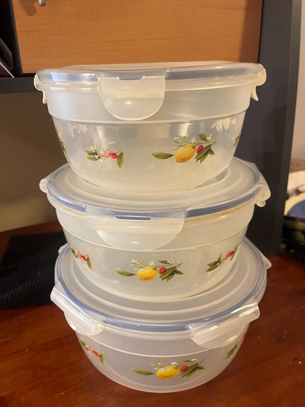 Lock & Lock 3 Piece Storage Set w/ Lids! Fruit Mofit! gallery