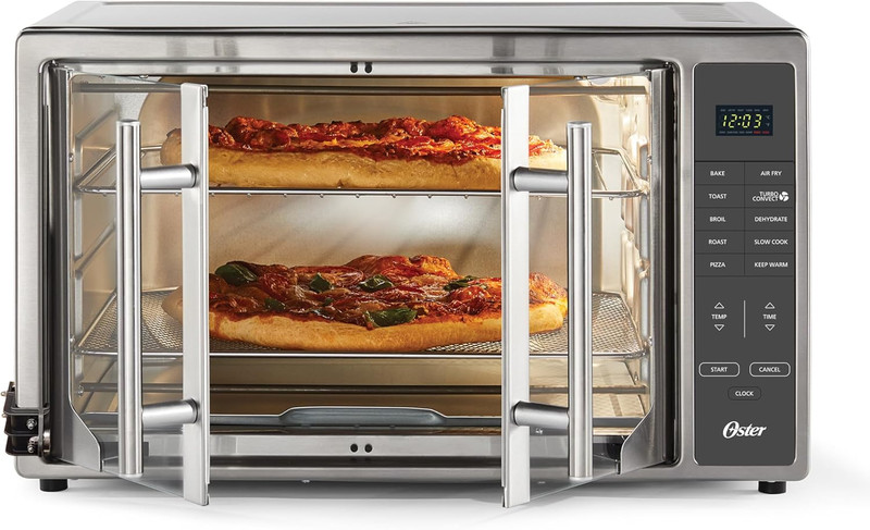 Toaster Oven 42L Extra Large French Door 10-in-1 Air Fryer Oster Stainless Steel gallery