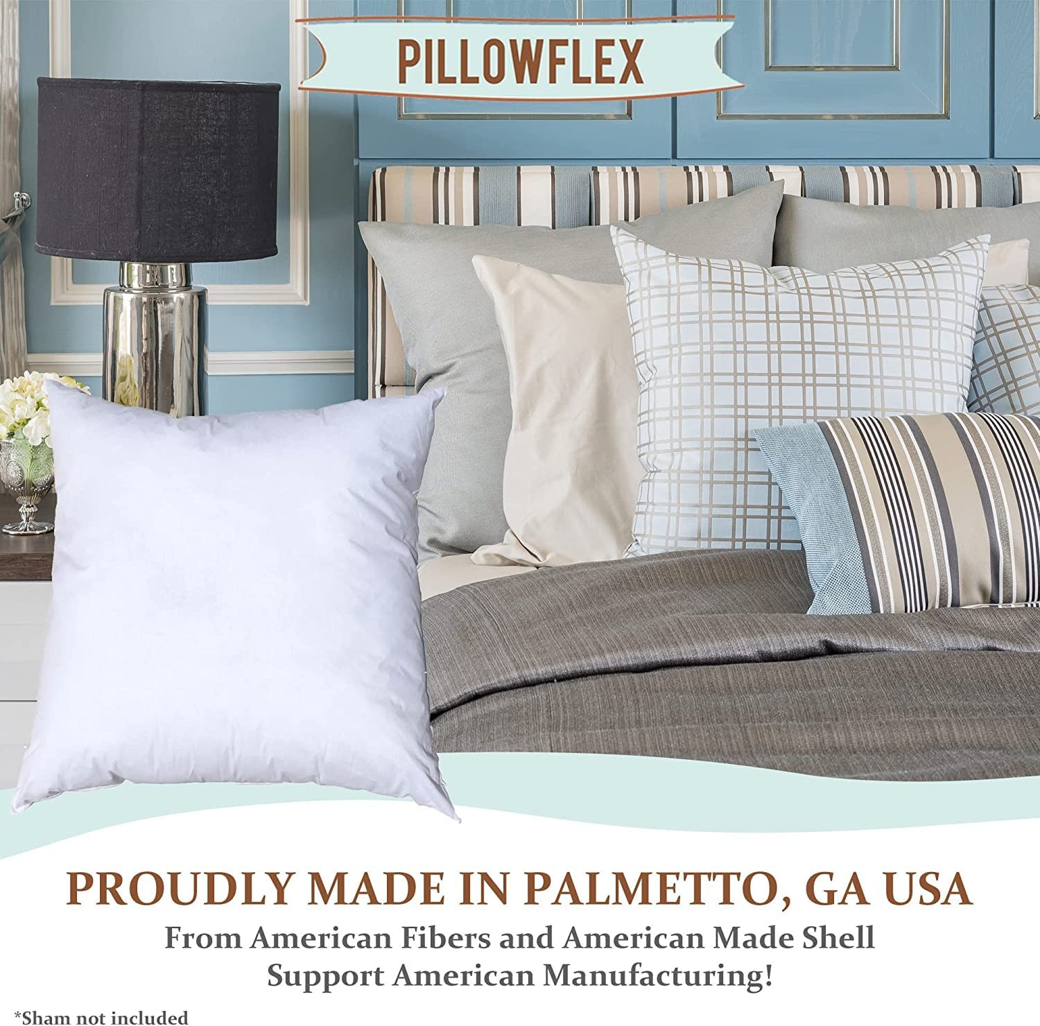 Pillowflex Premium Polyester Pillow Insert – 15x15 - Square Pillows Form, Mac... gallery